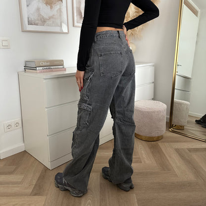 Faye Pocket Jeans - Grijs